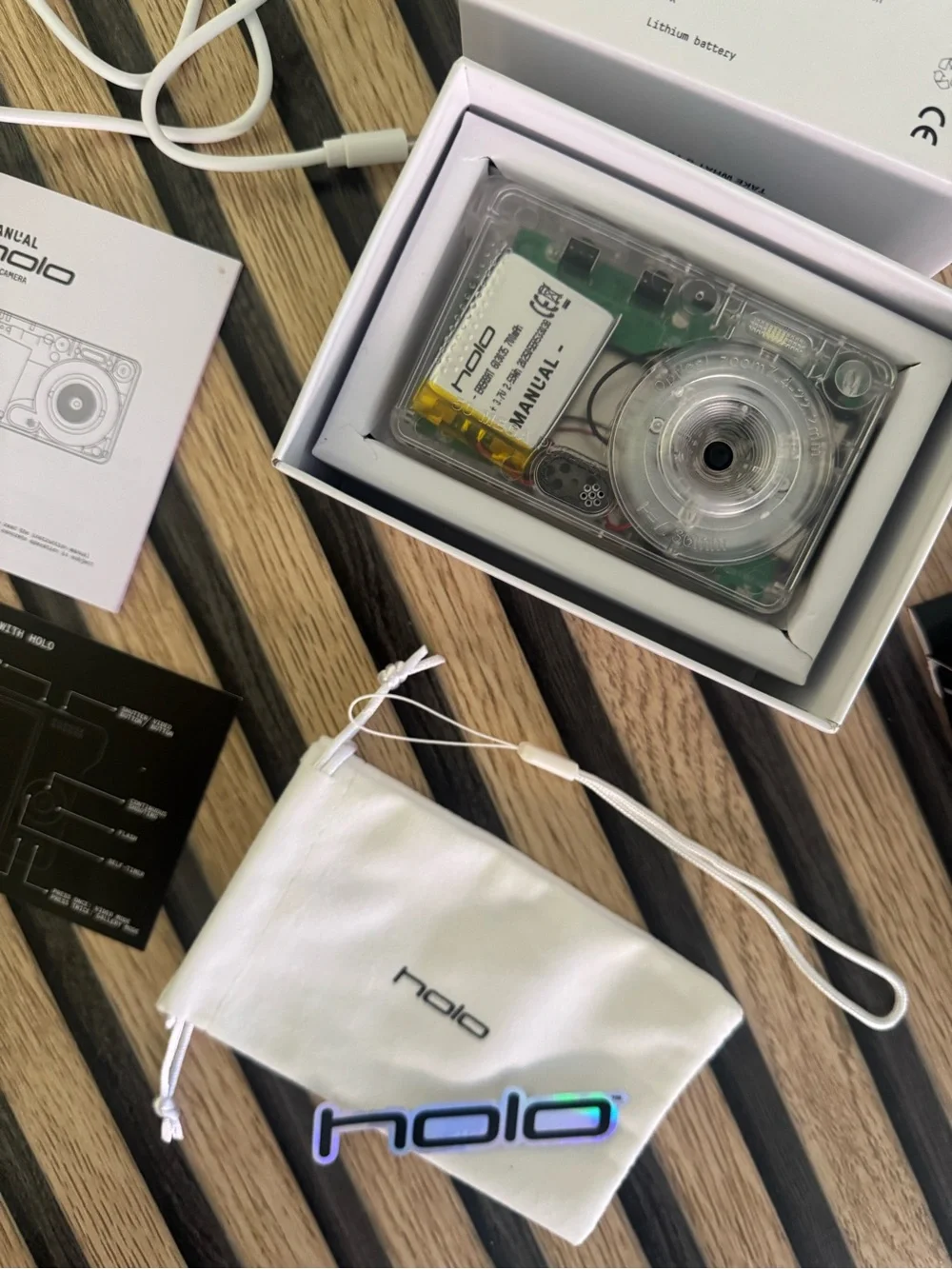 Manual HOLO Transparent 4k Mini Digital Camera Bundle original packaging bundle